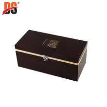 DS Wholesale Red High Glossy Lacquer Custom Wooden Wine Boxes